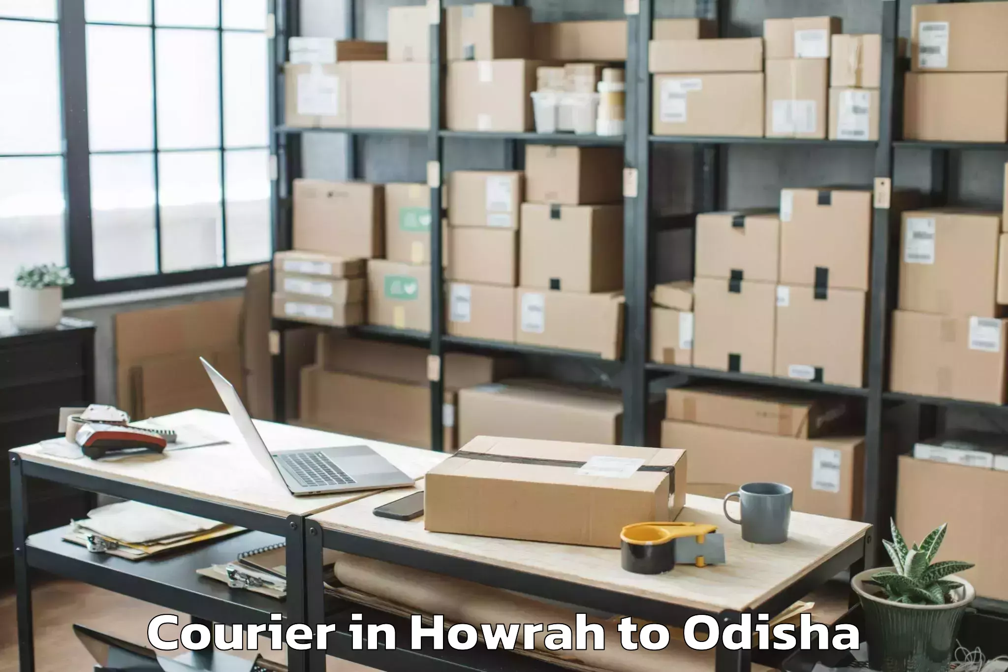 Leading Howrah to Gangadhar Meher University Sam Courier Provider